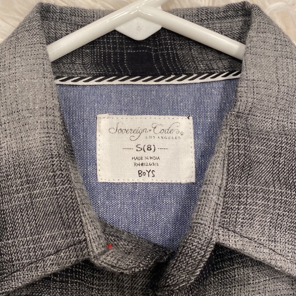 NWT Boys Sovereign Code Plaid Shirt - Picture 3 of 4